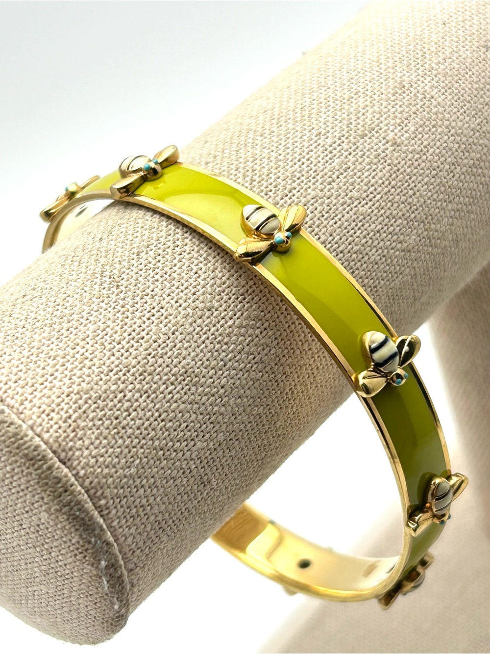 J. Crew Chartreuse Bee Bangle Bracelet